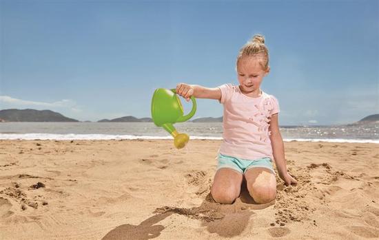 Hračky na písek - Konvička zelená, plast