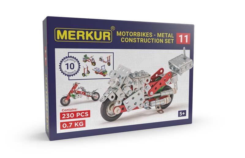 Merkur 011 Motocykl, 222 dílů, 10 modelů