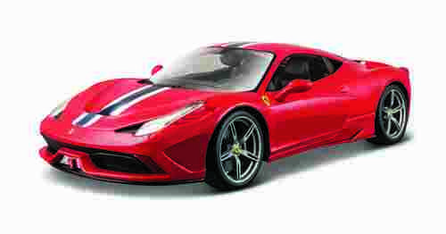 Bburago - RACE+PLAY, Ferrari 458 Speciale, červená, 1:18