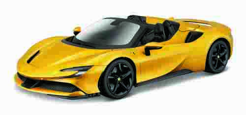 Bburago - RACE+PLAY, Ferrari SF90 Spider, zlatá, 1:18