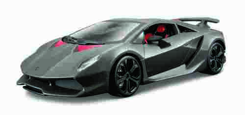 Bburago - Auta HOBBY, Lamborghini Sesto Elemento, šedá metalíza, 1:24