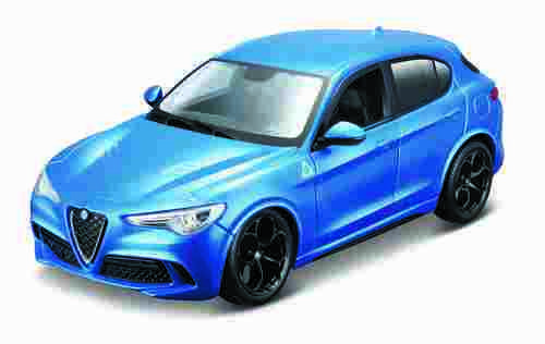 Bburago - Auta HOBBY, Alfa Romeo Stelvio, modrá metalíza, 1:24