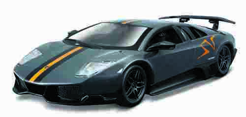 Bburago - Auta HOBBY, Murciélago LP 670-4 SV China Limited Edition, šedá metalíza, 1:24