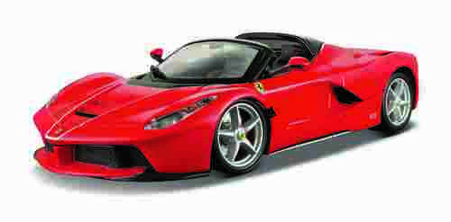 Bburago - RACE+PLAY, Ferrari LaFerrari Aperta, červená, 1:24