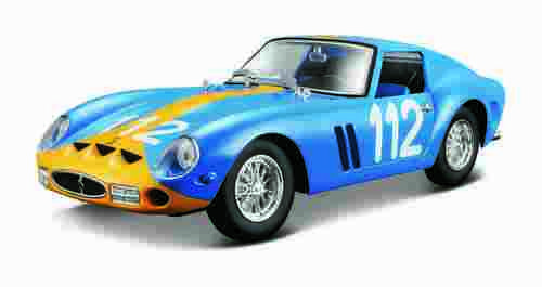 Bburago - RACING, Ferrari 250 GTO, modrá, 1:24