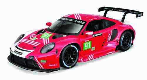 Bburago - RACE, Porsche 911 RSR, červená, 1:24
