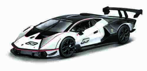 Bburago - RACE, Lamborghini Essenza SCV12, bílá perleť-černá, 1:24