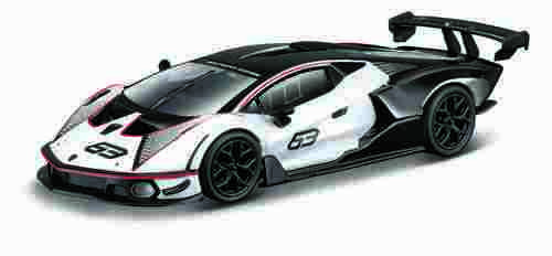 Bburago - RACE, Lamborghini Essenza SCV12, bílá perleť-černá, 1:32