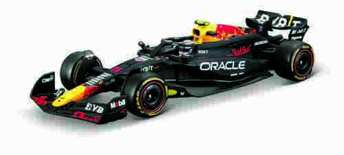 Bburago - RACE Formule F1 v dekorativním boxu, Oracle Red Bull Racing RB20 (2024), #11 Peréz, 1:43