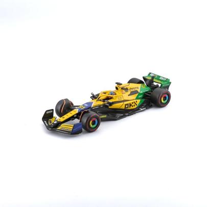 Bburago - RACE Formule F1 v dekorativním boxu, McLaren MCL38 (2024) Senna Edition, #81 Piastri, 1:43
