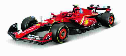 Bburago - RACING MODEL KIT, Formule Ferrari SF24 (2024), #55 Carlos Sainz, 1:24