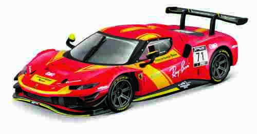 Bburago - RACING,  Ferrari 296 GT3 2023 v dekorativním boxu, 1:43