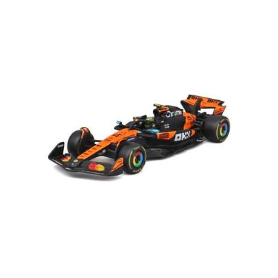 Bburago - RACE F1 v dekorativním boxu, McLaren F1 MCL39 (2025) #4 Lando Norris, 1:43